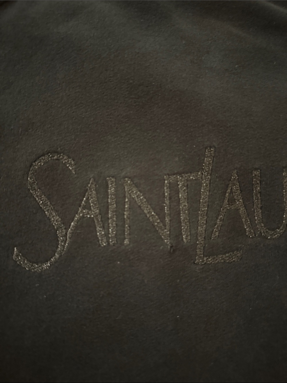 Saint Laurent Black Logo Crewneck Sweatshirt - Picture 6 of 9